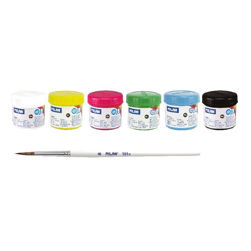 Tempera 6 culori 40 ml Milan