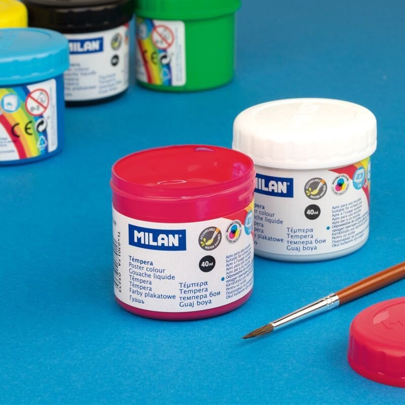 Tempera 6 culori 40 ml Milan